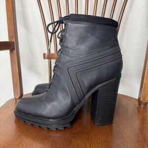 GX By Gwen Stefani High Heel Moto Boots Punk Rock Women’s Sz 10